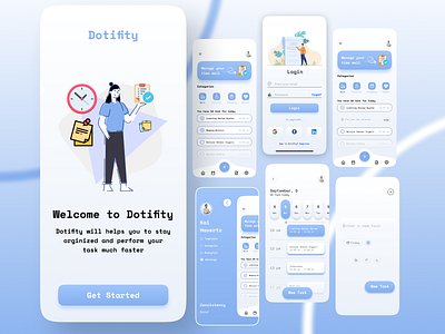 Dotifity - To do list App app ui ux