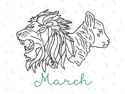 March Calendar Art