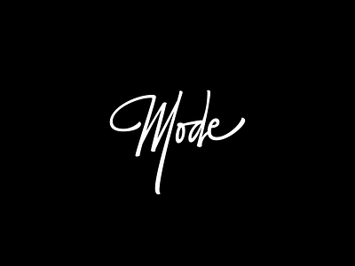 Mode Lettering Rebound brush calligraphy expressive lettering logo