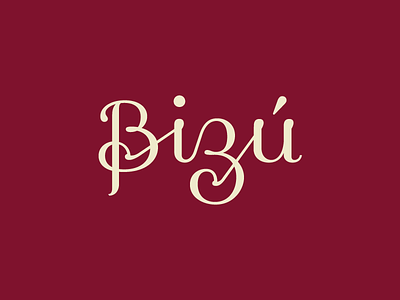 Bizu lettering inspired by Sinhala Alphabet. connected hindu lettering logotype plau saiani script