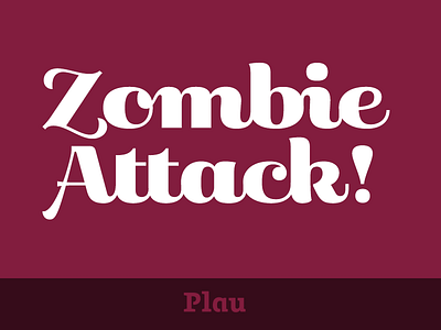 Primot Zombie Attack 2013.09.26 connected font high contrast script