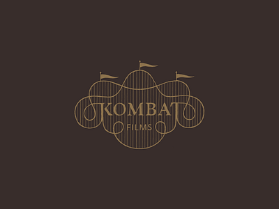 Kombat Films Rollercoaster Logo film lettering logo motion rollercoastes symbol