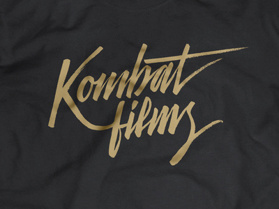 Kombat Films Brush Lettering