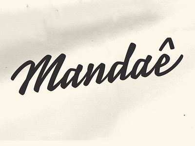 Mandae Lettering Rough brush comp dynamic fast lettering mandaê pencil rough