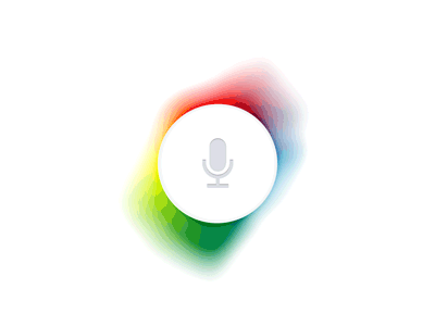 UI concept animation concept rainbow ui voice activated