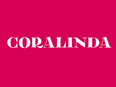 Coralinda complete identity branding finished project identity naming typography
