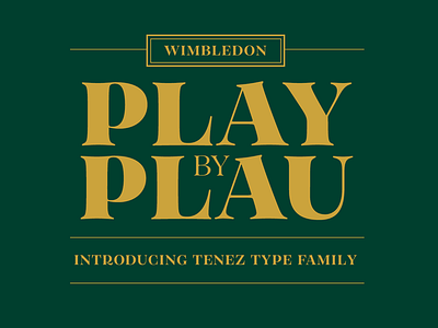 Wimbledon Play By Plau Tenez Teaser app classic fonts live scores serif tennis type typeface vintage