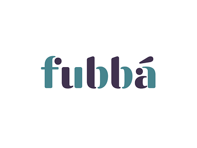 New name and logo for Fubbá - a smart design objects company 2 colors branding custom type furniture logo logotype modular stencil