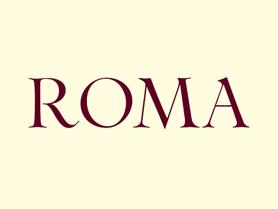 When in Rome… branding design fontes brasileiras italia italy luxury serif type design typography