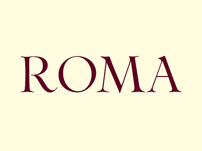 When in Rome… branding design fontes brasileiras italia italy luxury serif type design typography