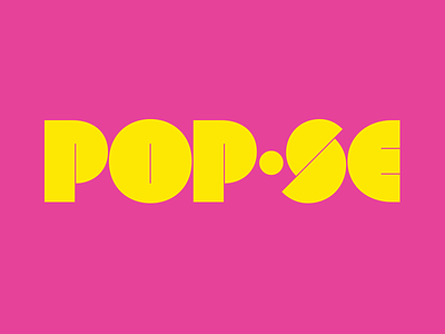 POP•SE Magazine Masthead/Logotype branding design font lettering logo logotype magazine masthead pop type typography