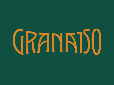 Granado 150 Lettering 150 years art nuveau celebration granado lettering logotype optical type