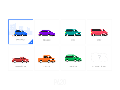 Car icons car color compact drive icon illustration suv travel vehicles