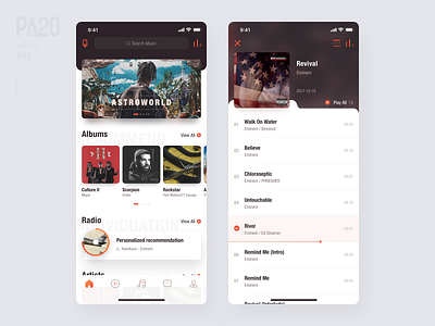 Daily UI #001 - Music Player