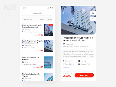 Daily UI #010 - Hotel Booking App buy clean collection details guest hotel hotel app hotel booking house like list mall share ui ux