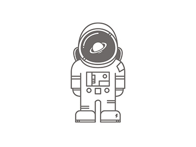 Mr Astronaut astronaut creative design flat galaxy icon illustration spaceman vector vectorillustration