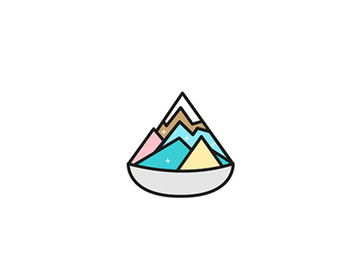 Colourful Ice kachang dessert flat icekachang icon illustration vector