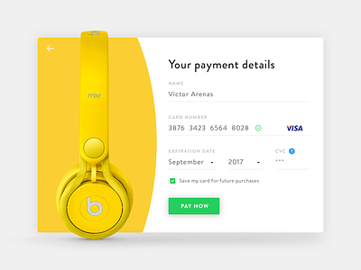 Daily UI 002 - Credit Card card checkout design ecommerce flat form interface payment shopping ui visa
