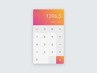 Daily UI 004 - Calculator UI Design