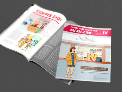 Magazine illustration design illustration vector