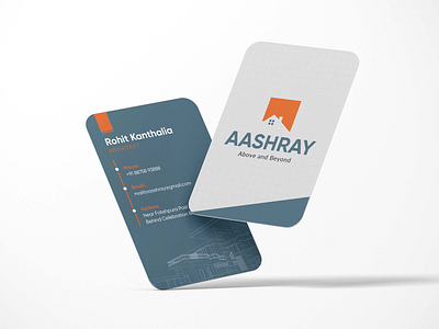 Business Card Design - Architect aashray architect logo branding business card design graphic design logo design print stationary