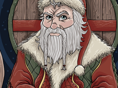 Christmas Card 4 merry christmas santa viking