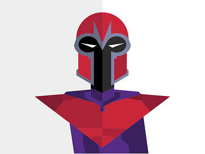 Magneto Flat flat design mag magneto marvel vector