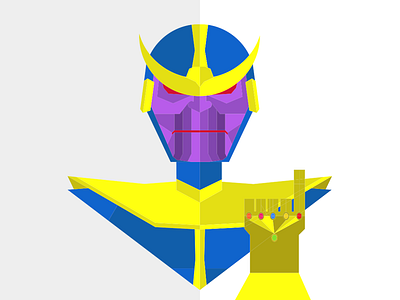 Thanos Flat flat design marvel thanos vector