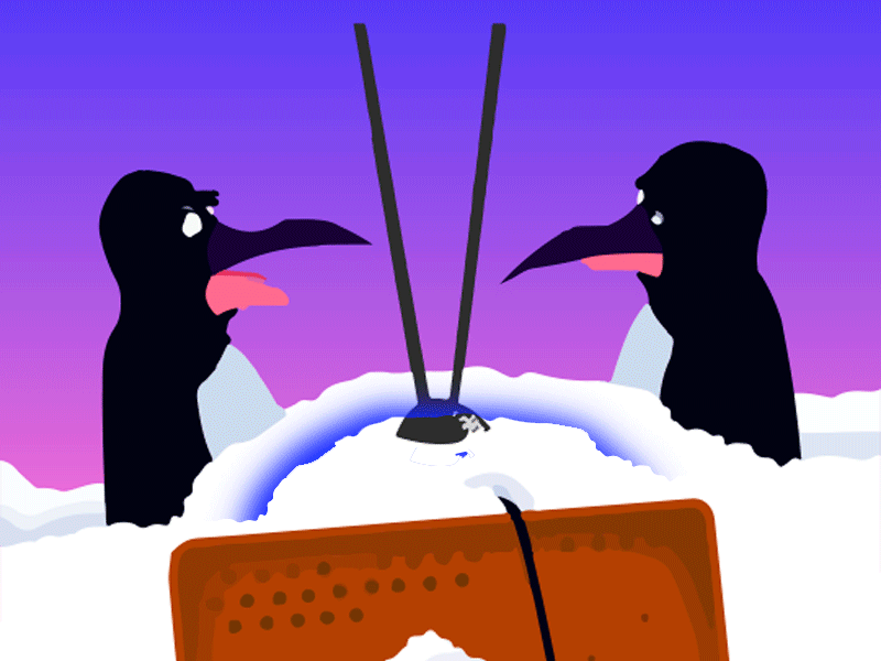 Pinguinos del mundo de Beakman cold penguins sciencie series south pole tv vector