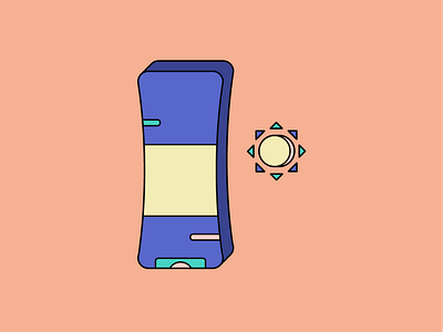 Bloqueador blocker falt design ilustración ilustration ilustração sun