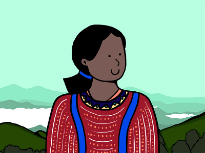 Sube la Montaña basketball courage girl history ilustration indigenous mexico mountain oaxaca sport ximena