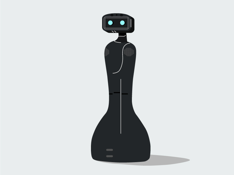 RoomieBot México vector ilustration artificial intelligence invention businesses home home robot patent robot méxico