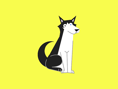 Mi perrijo Skyy dog friend illustration pet petfriendly siberia husky siberia husky son vector wolf