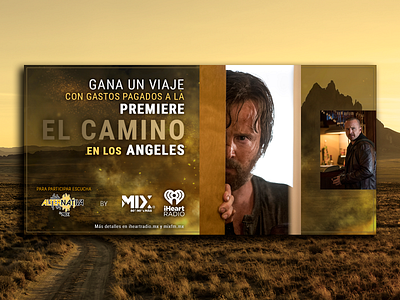 El Camino breakingbad desert iheartradio los angeles movie music premier promotion radio the road