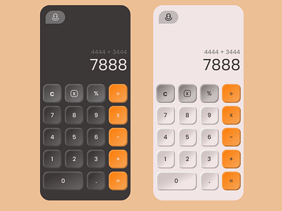 Daily UI Challenge 004: Calculator