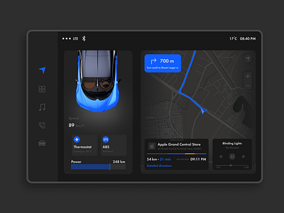 Daily UI Challenge 034: Car Interface