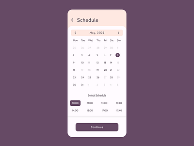 Daily UI Challenge 038: Calendar calendardailyui dailyui design designprocess learning userexperience userinterface uxui