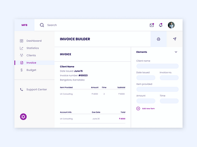 Daily UI Challenge 045: Invoice