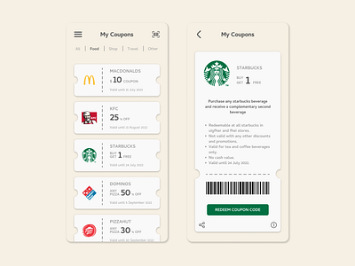 Daily UI Challenge 061: Redeem Coupon