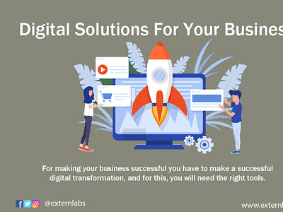 Digital Solutions For Your Business. by Extern Labs Inc on Dribbble