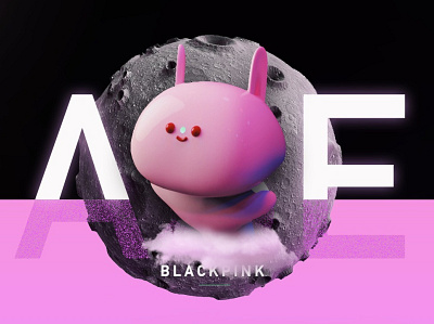 rabbit for blackpink 3d c4d