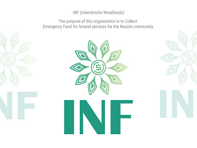 INF (Islamitische Noodfonds) Logo branding coronavirus corporate logo funeral icon illustraion islamic design islamicart logo design nonprofit