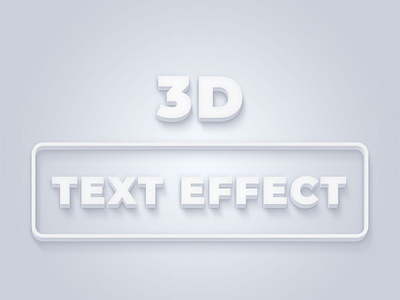 3D Text Effect Photoshop Action