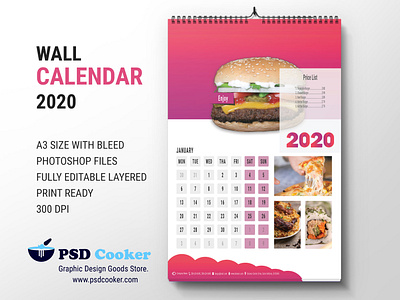 Restaurent Calendar 2020