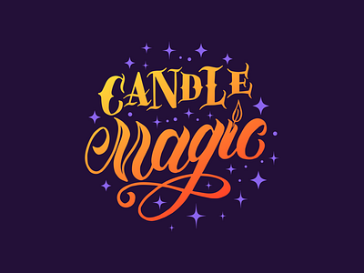 Lettering logo for handmade candle shop branding calligraphy candle shop candles design lettering logo леттеринг логотипы