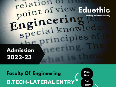 B Tech Lateral Entry By Eduethic India On Dribbble