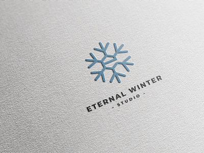 Eternal Winter Logo agency logo e logo logo design minimal logo minimalist logo monogram logo snow logo winter logo
