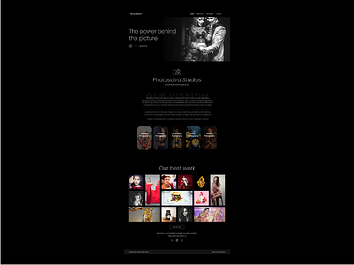 Photography website branding design ui ux web