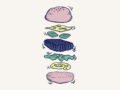 Burger 🍔 burger cook drawing fastfood food foodporn illustration