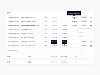 Billing tracking